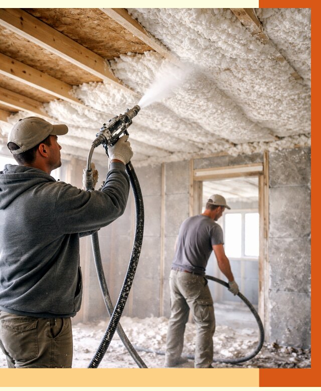 Утепление пеноизолом в Серпухове от 1626 руб./м2 под ключ | ТепломастерСрп