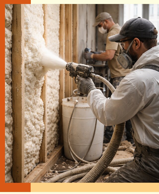 Утепление пеноизолом жилых и коммерческих объектов в Серпухове