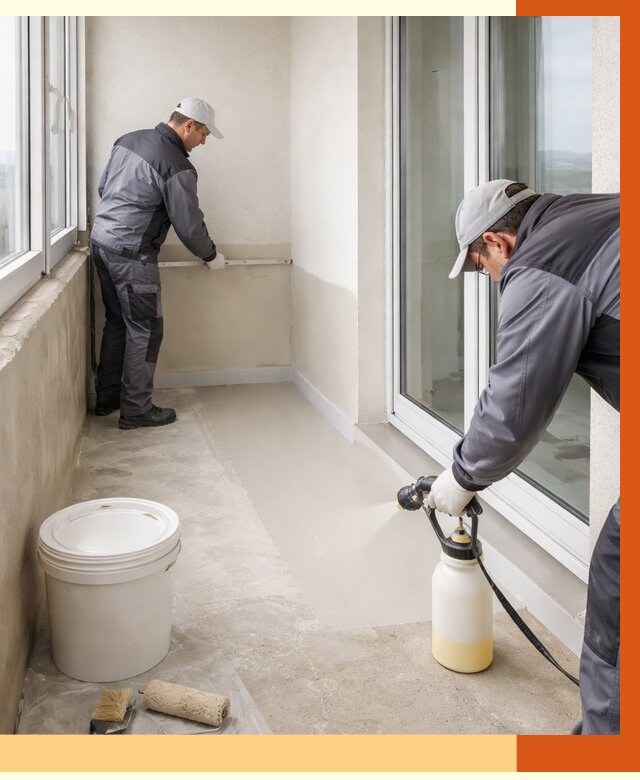 Утепление балкона жидкой теплоизоляцией в Серпухове от 5843 руб./м2 | ТепломастерСрп