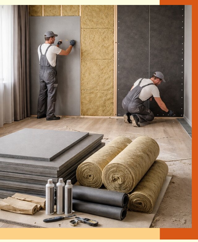 Шумоизоляция дома в Серпухове от 4572 руб/м2 — комплексная звукоизоляция под ключ | ТепломастерСрп