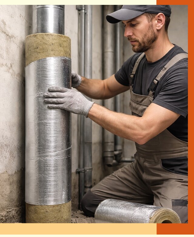 Шумоизоляция труб в Серпухове от 1219 руб. — шумоподавление и звукоизоляция труб | ТепломастерСрп