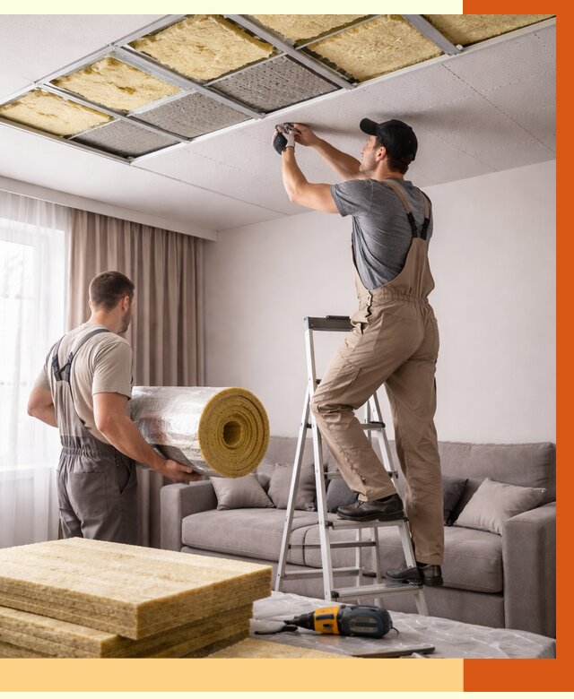 Шумоизоляция потолка в Серпухове от 2286 руб. под ключ | Профессионально — ТепломастерСрп