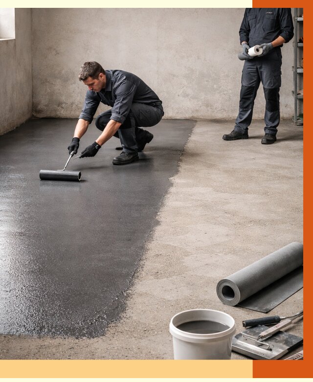 Гидроизоляция гаражного пола в Серпухове от 3556 руб./м² — ТепломастерСрп профессионально