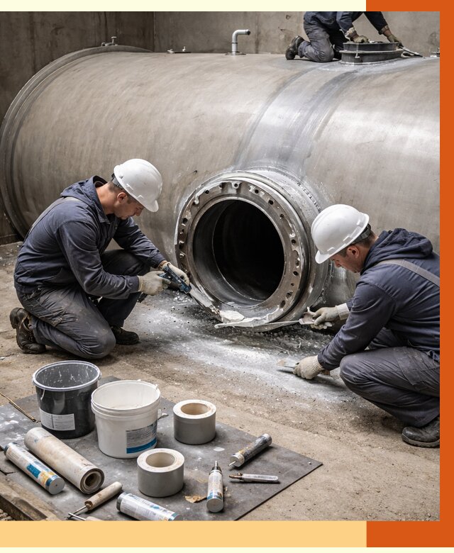 Гидроизоляция резервуара с топливом в Серпухове от 76208 руб. под ключ | ТепломастерСрп