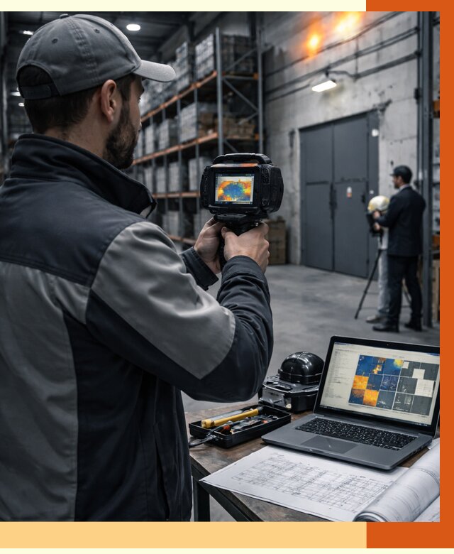 Тепловизионное обследование склада в Серпухове от 6605 руб. | ТепломастерСрп