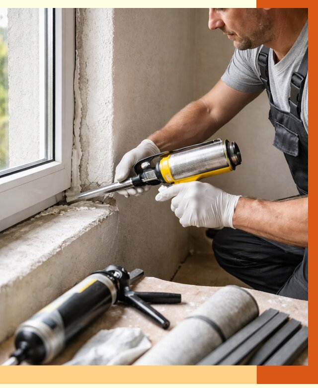 Герметизация стыков и примыканий в Серпухове от 1219 руб. под ключ | ТепломастерСрп