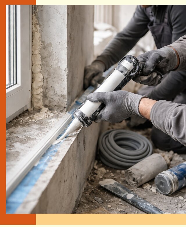 Герметизация стыков и примыканий зданий в Серпухове